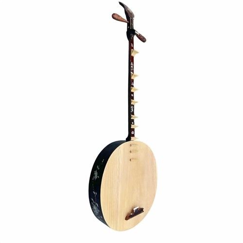 Đàn Nguyệt Gỗ Mun Không Khảm 